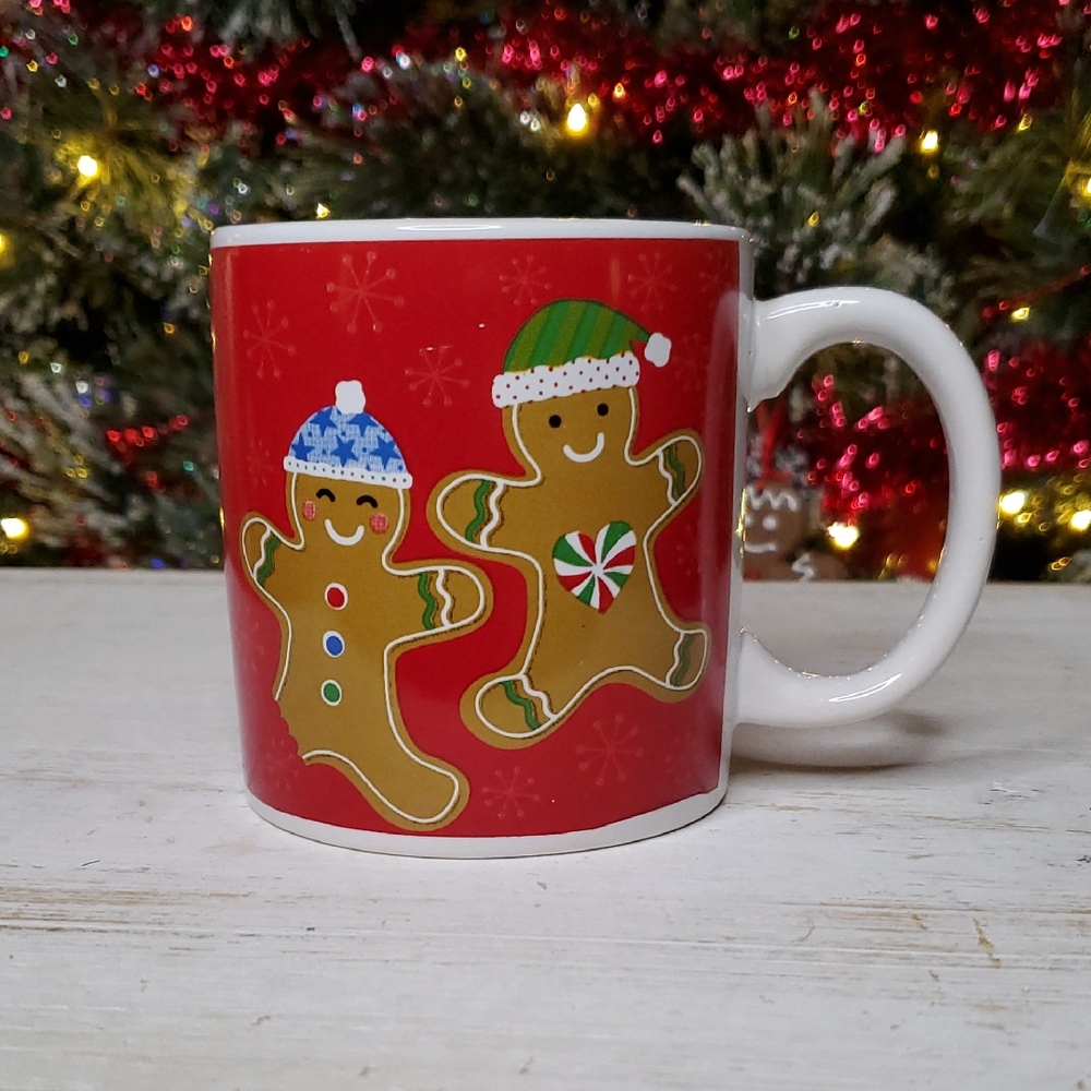 Gingerbread Man Mug Cup Cocoa Hot Chocolate Holiday Christmas